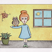 Mi Proyecto del curso: Ilustración de personajes con estilo. Ilustração tradicional projeto de Alessandra L - 19.07.2019