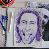 Mi Proyecto del curso: Ilustración realista con bolígrafos de colores. Traditional illustration, Fine Arts, Drawing, Portrait Drawing, Realistic Drawing, and Artistic Drawing project by Mariela Q. Duran - 07.19.2019