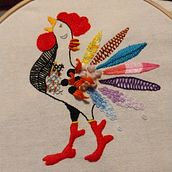 Mi Proyecto curso: Técnicas de Bordado: Ilustrando con hilo y aguja. Embroider project by Verónica Peña Vidal - 07.20.2019