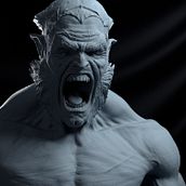 Haku - The Creature of the Forest. Un proyecto de Modelado 3D de Rafael Lira - 23.07.2019