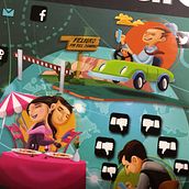 redes sociales. Een project van Digitale illustratie van Arturo Arriaga - 22.08.2019