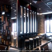 Animación CGI 3D Restaurante Interior . 3D, 3D Animation, Interior Architecture, Decoration, Furniture Design, Making, Industrial Design, Video Editing, Infographics, 3D Modeling, and Multimedia project by Ivan C - 07.24.2019