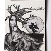 Sleepy Hollow. Fine Arts, Artistic Drawing, and Traditional illustration project by Aitor Angelats - 07.24.2019