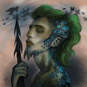 Hombre tortuga. Un progetto di Illustrazione tradizionale e Illustrazione digitale di Violeta Quiñones - 24.07.2019
