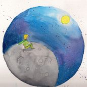 Mi Proyecto del curso: Introducción a la ilustración infantil. Interpretación del cuento "El Principito". . Un progetto di Illustrazione infantile di Cecilia Queuputripai - 25.07.2019