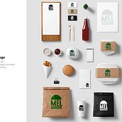 Mel Logo . Br, ing, Identit, Logo Design, Graphic Design, and Traditional illustration project by javi rivas - 07.25.2019