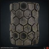 Mi Proyecto del curso: Introducción a la creación de texturas con Substance Designer. 3D, and Video Games project by Alexander Campos - 07.25.2019