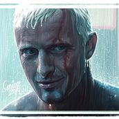Rutger Hauer - Blade Runner - Time to Die . % Juan Saniose tarafından hazırlanan Dijital İllüstras, Ve on projesi - 07.25.2019