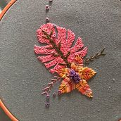 Flor bordada. Een project van Borduurwerk van Cynthia Rodriguez - 29.07.2019
