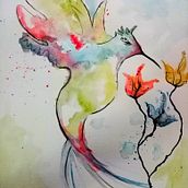Mi Proyecto del curso: Técnicas modernas de acuarela. Un progetto di Disegno artistico di Erika Luque Hincapie - 30.07.2019
