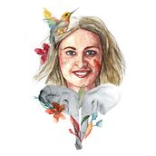 Mi Proyecto del curso: Retrato ilustrado en acuarela. Un progetto di Disegno artistico, Disegno di ritratti e Design di martagh93 - 30.07.2019