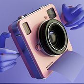 Super pixel camera gadget. 3D, Concept Art, Design, and Graphic Design project by Alex Martinez - 08.01.2019