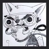 El Chihuahua instructor de buceo. Un proyecto de Dibujo a lápiz, Diseño de personajes y Tipografía de Gabriel Capurro Larrea - 11.08.2019