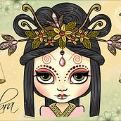 Horoscope Series . Digital Illustration, and Vector Illustration project by Mayte Sánchez García - 12.24.2018