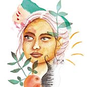 Mi Proyecto del curso: Retrato ilustrado en acuarela.  project by Ana Martín García - 08.05.2019
