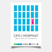 Cartel CIFO L'Hospitalet. Design, Poster Design, Graphic Design, Traditional illustration, Digital Illustration, Vector Illustration, and Marketing project by Mihaela Muntean - 07.20.2019