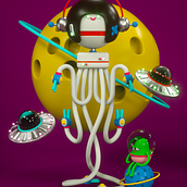 Mi Proyecto del curso: Ilustración 3D con Cinema 4D. 3D project by Carmen Zaiter - 08.22.2019