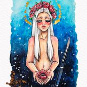 Marina means magic. Traditional illustration project by Marina Lua - 08.07.2019