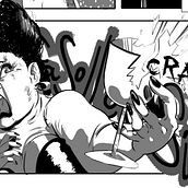 Ejercicio de narrativa gráfica . Projekt z dziedziny Komiks,  R, sunek art, st, czn, Pisanie scenariusz, Trad, c i jna ilustracja użytkownika Ludmila - 15.04.2019