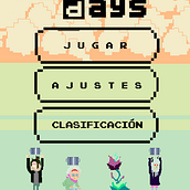 RAINY DAYS Diseño UI juego/app . Projekt z dziedziny Animacja postaci, Kino, film i telewizja, Concept art, Kreat, wność, Projektowanie gier, Projektowanie postaci, Projektowanie aplikacji mobiln, ch, Marketing, Pixel art, T, pografia i UX / UI użytkownika Ludmila - 16.12.2018