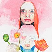 Mi Proyecto del curso: Retrato ilustrado en acuarela. Un proyecto de Dibujo artístico e Ilustración digital de Nines López Ballester - 08.08.2019