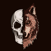 Mi Proyecto del curso: Skulls and Wolves, un grupo de heavy metal ficticio. Graphic Design project by gabrielurtado - 08.08.2019