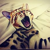 Retratos de animales. Desenho a lápis, Desenho de retrato, e Desenho realista projeto de Irene Pardo - 09.08.2019