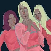 Mean Girls Poster. Un progetto di Disegno di ritratti, Disegno realistico e Illustrazione digitale di Coralí Espuña Ribas - 05.05.2019