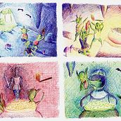 Mi Proyecto del curso: Introducción a la psicología del color: la narrativa cromática. Een project van  Beeldende kunst,  Tekening,  Artistieke tekening y Traditionele illustratie van José Manuel Romero Santos - 11.08.2019