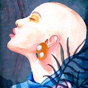 Mi Proyecto del curso: Retrato ilustrado en acuarela. Traditional illustration, Digital Illustration, and Watercolor Painting project by Barbara Llinares - 08.11.2019