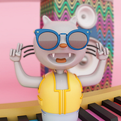 Mi Proyecto del curso: Diseño de personajes en Cinema 4D: del boceto a la impresión 3D. Un proyecto de Animación 3D de Jesus Tineo Marcos - 13.08.2019