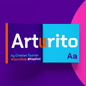 Arturito / Free Font. T, and pograph project by Cristian Tournier - 08.13.2019