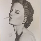 Mi Proyecto del curso: Retrato realista con lápiz de grafito. Fine Arts project by mcglez_24 - 08.09.2019