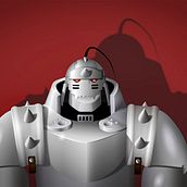Fullmetal Alchemist: Alphonse Elric. Graphic Design, and Digital Illustration project by Guillermo Díaz - 08.13.2019