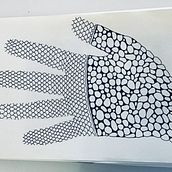 Mix mano y zentangle. Drawing project by Cati Coll Diaz - 09.07.2019