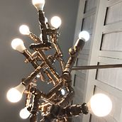 Lámpara con PVC reciclado. Un progetto di Architettura, Lighting design, Interior design e Product design di Angela Paolantonio Keller - 04.02.2019