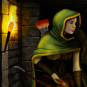 Archer. Digital Illustration project by Sara Holm - 08.16.2019