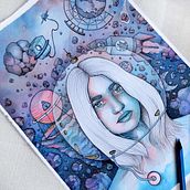 Espacio. Un progetto di Illustrazione tradizionale di Vanessa Arraña Diaz - 16.05.2019