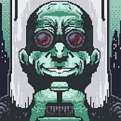 Crusnik - Proyecto del curso: Técnicas de ilustración en Pixel Art . Pixel Art project by Adrian Vargas - 08.18.2019