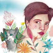 Mi Proyecto del curso: Retrato ilustrado en acuarela. Un progetto di Pittura ad acquerello di Laura Vega Molina - 18.08.2019