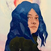 Mi Proyecto del curso: Técnicas de ilustración con acuarela digital. Drawing, Portrait Drawing, Realistic Drawing, Digital Illustration, and Watercolor Painting project by coty arnau - 08.21.2019