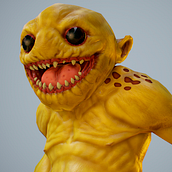 Monster. Projekt z dziedziny 3D, Animacje 3D, Animacja postaci, Projektowanie gier, Projektowanie postaci 3D,  Modelowanie 3D, Gr i komputerowe użytkownika Andres Rendón - 16.06.2019