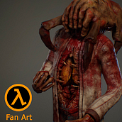 Half Life - Fan Art. Projekt z dziedziny 3D, Projektowanie gier, Projektowanie postaci 3D, Rzeźba i  Modelowanie 3D użytkownika Andres Rendón - 16.07.2019