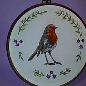 Mi Proyecto del curso: Pintar con hilo: técnicas de ilustración textil. Embroider project by Dhayana De La Rosa - 10.15.2019
