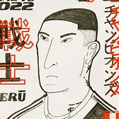 GUERRERO de Captain Tsubasa 2022. Een project van Traditionele illustratie,  Tekening, Tekening met potlood y  Creativiteit van Gustavo Rendon - 16.02.2020