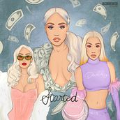 Portada Iggy Azalea STARTED. Drawing, Traditional illustration, and Digital Illustration project by Cristina Campillo - 05.10.2019