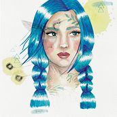 Mi Proyecto del curso: Retrato ilustrado en acuarela. Un proyecto de  de Yenny - 26.08.2019