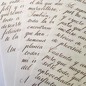 Carta. Tinta de nogalina sobre papel de dibujo.. Calligraph project by Jose Bermejo - 08.26.2019