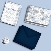 Invitación de Boda Sencilla con etiquetas . Projekt z dziedziny Projektowanie graficzne użytkownika marupilo - 26.08.2019