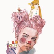 Mi Proyecto del curso: Retrato ilustrado en acuarela. Un proyecto de Bellas Artes, Dibujo realista, Diseño gráfico, Ilustración digital, Pintura a la acuarela y Retoque fotográfico de Gemma Vegas Jiménez - 26.08.2019